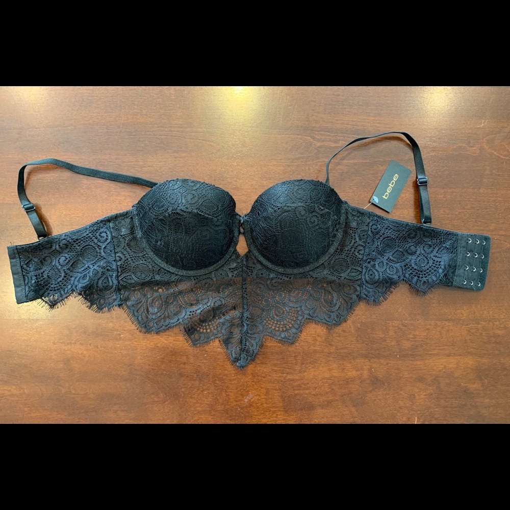 NWT Bebe Lace push up padded bra  Size  XS